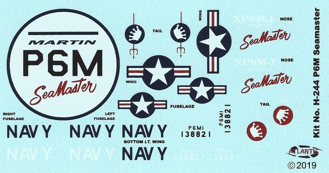 Atlantis AMCH244 1:136 Martin P6M Seamaster