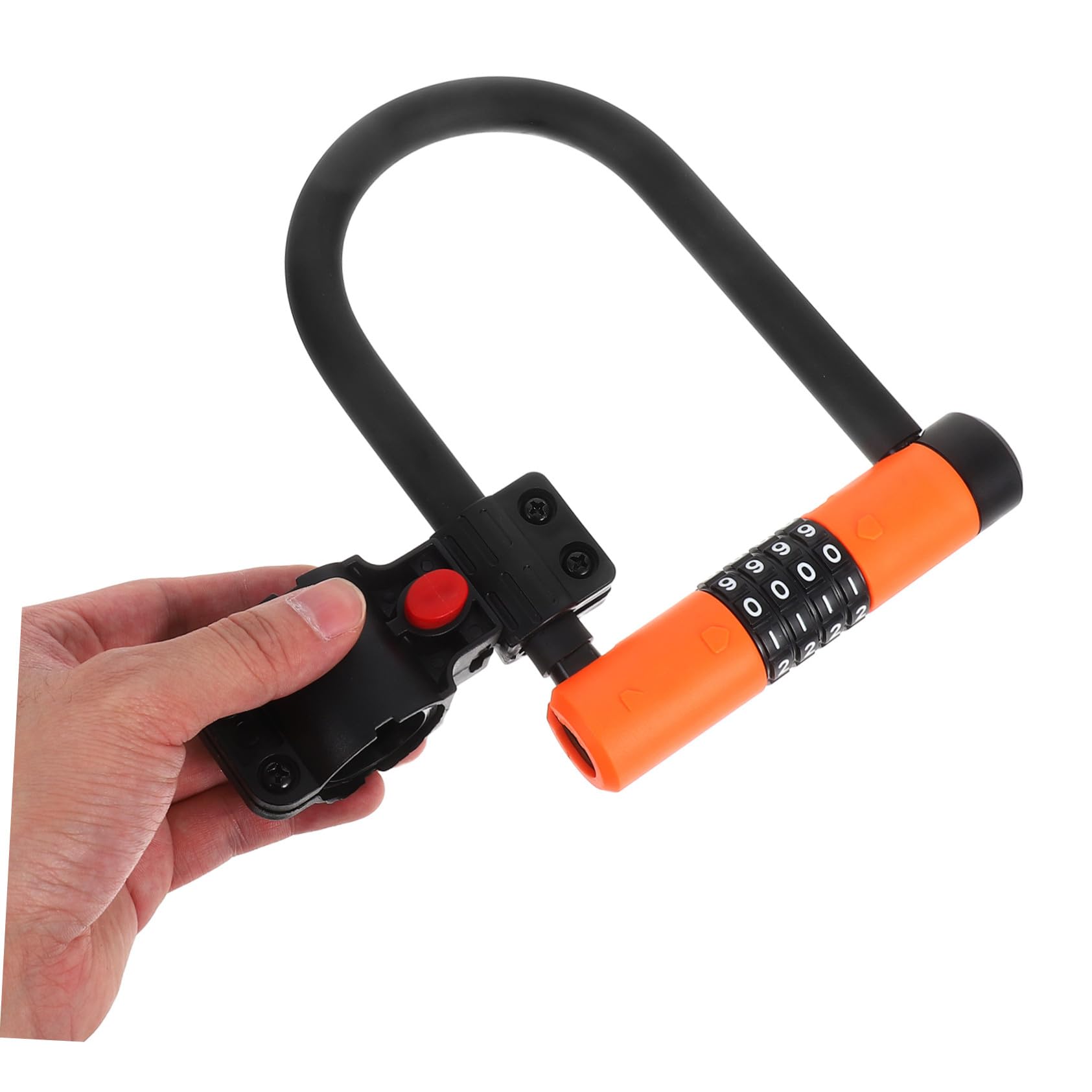 Toddmomy Lucchetto Bicicletta Combinazione U-shape Antifurto Resistente e per e Scooter Sicurezza per Cancelli e Recinzioni