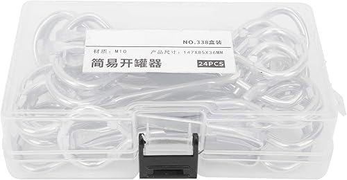 Miniatura 4 de Fafeicy Abrelatas de pintura de 24 piezas, abridor de latas de pintura de metal, abridor de botellas de pintura de acero M10, herramienta de