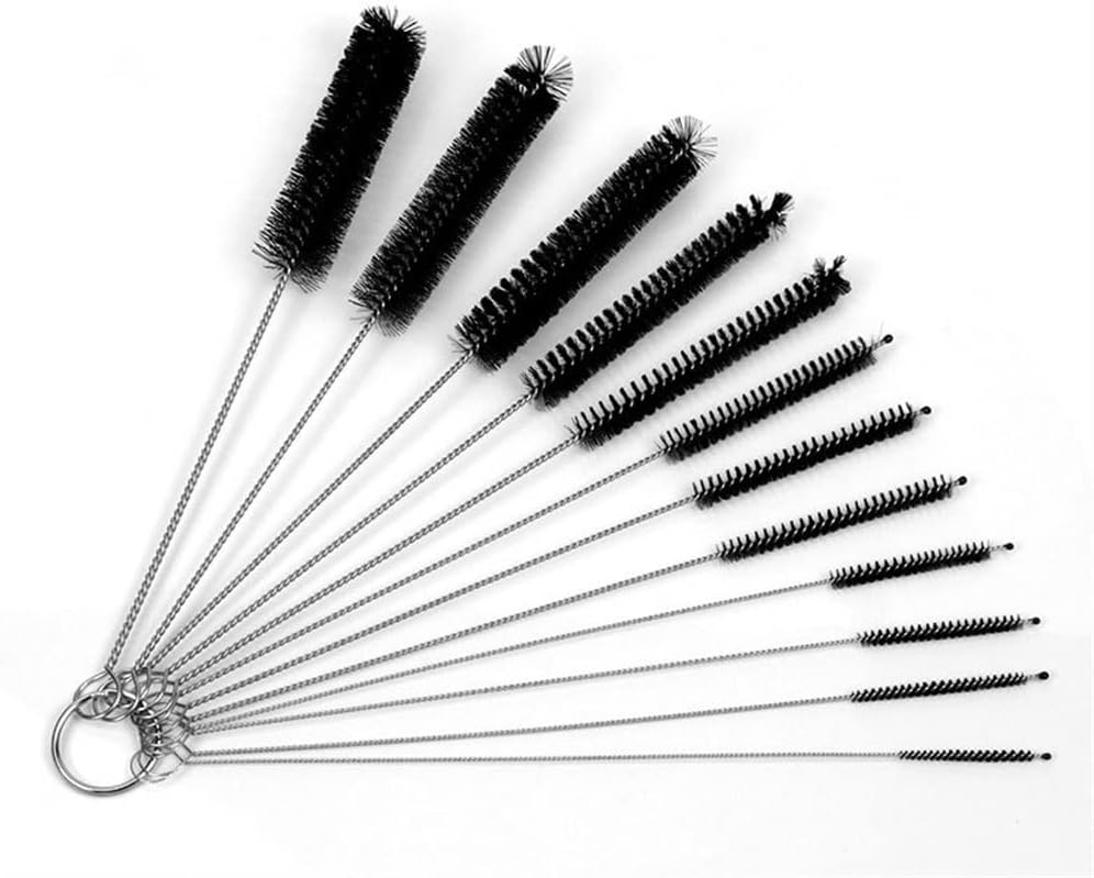 Handheld Digital Microscope Accessories Straw Brush 13 Pieces Set Stainless Steel