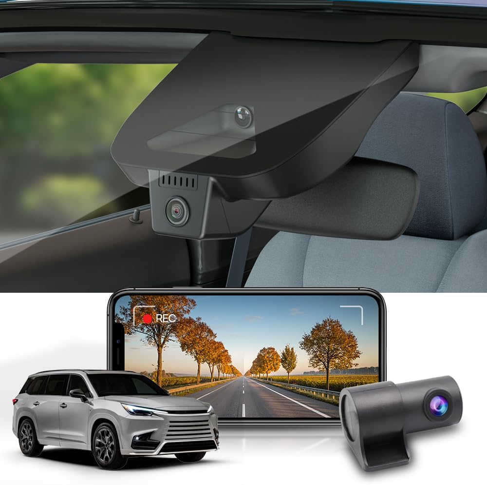 Amazon.com: Fitcamx Front 4K+Rear 1080P Dash Cam for 2024-2025 Lexus TX ...