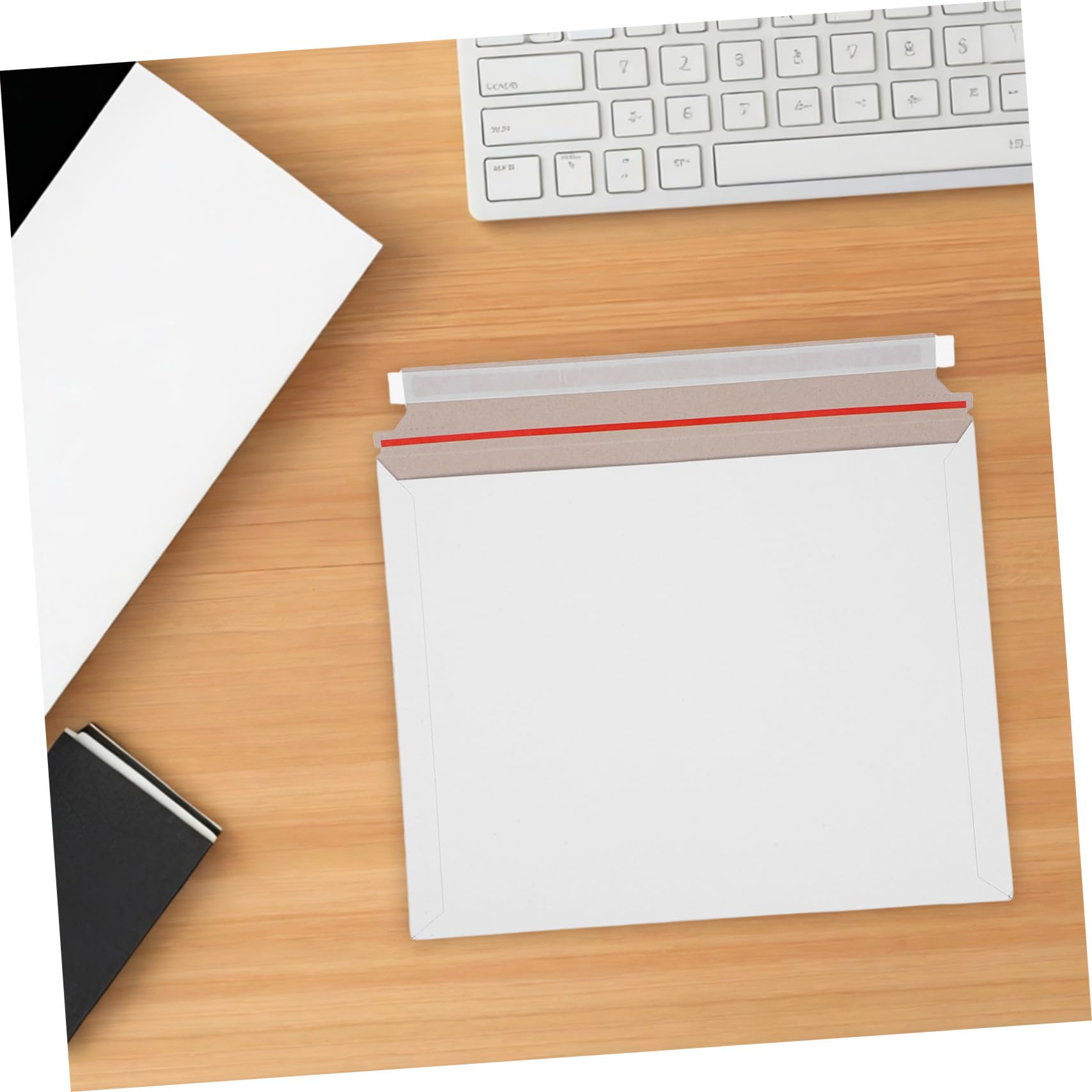 OSALADI 20pezzi Buste Per Spedizioni Postali Autosigillanti in Cartone Bianco Impermeabili e Resistenti Per Documenti Fotografici Certificati e Piccoli Oggetti