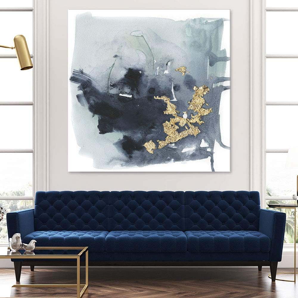 Buy Giant Art Cerulean Gold I One Piece Huge Modern Giclee Canvas Print 84 X 84 Multi Online In Indonesia B07vs4tddp