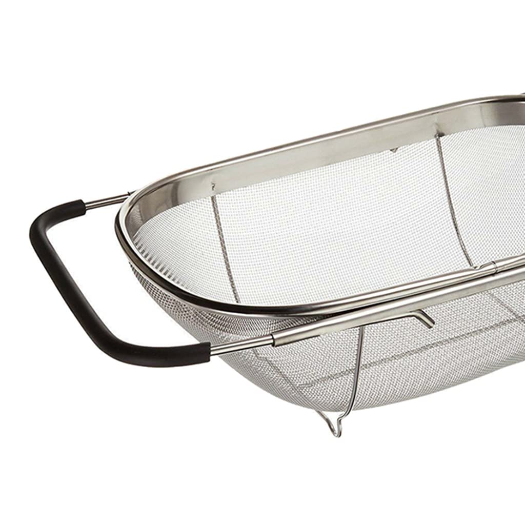 Verstellbarer Küchensiebkorb Aus Edelstahl für Die Spüle, Oval