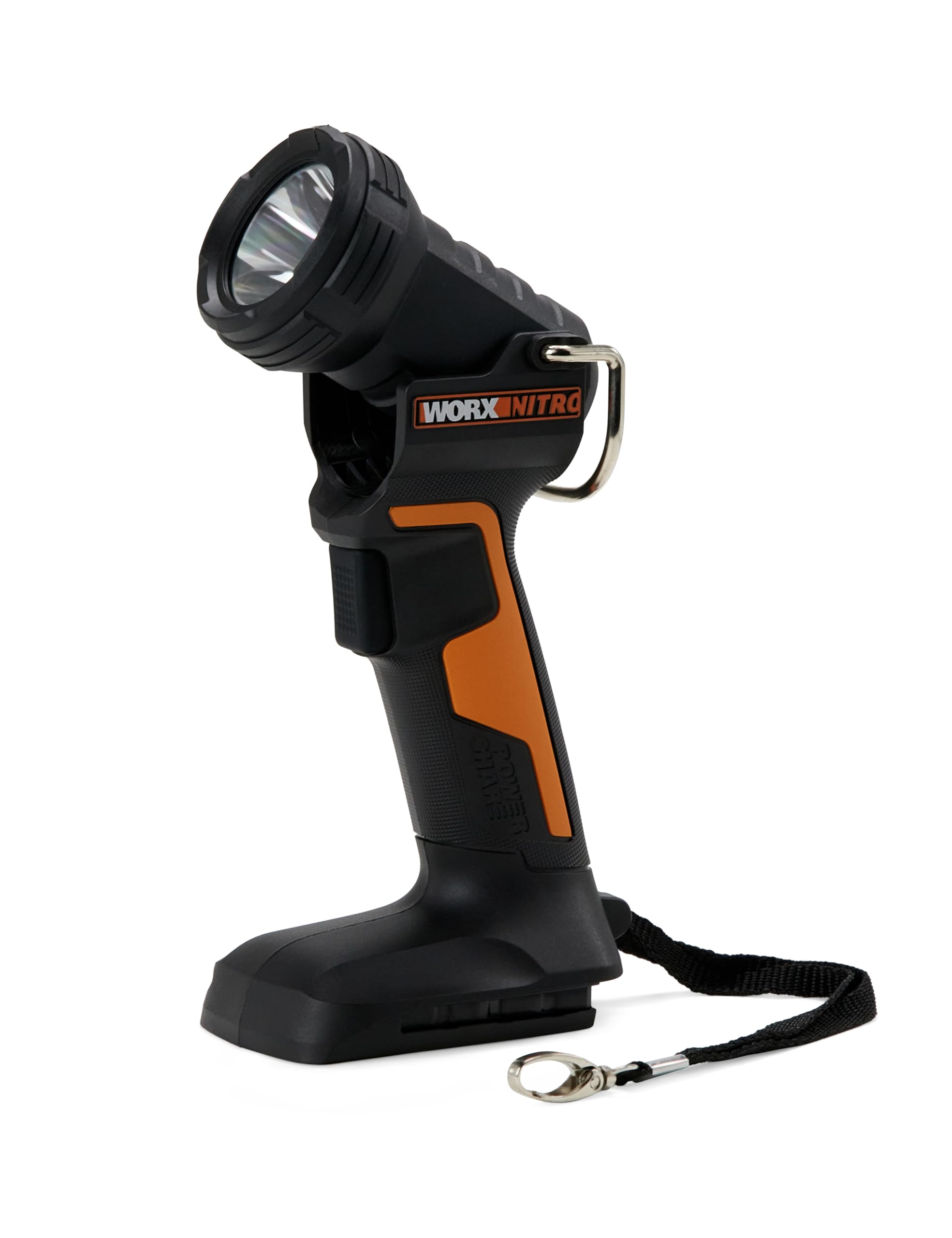 WORX Nitro 20V LED Work Light PowerShare, 160/350 Lumens Portable Light, LED Flashlight with Flexible Pivoting Head WX025L.9 – Tool Only
