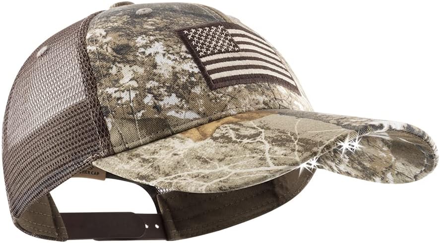 POWERCAP LED Hat 25/10 Ultra-Bright Hands Free Lighted Battery Powered Headlamp –Black Structured Cotton (CUB4-282665)