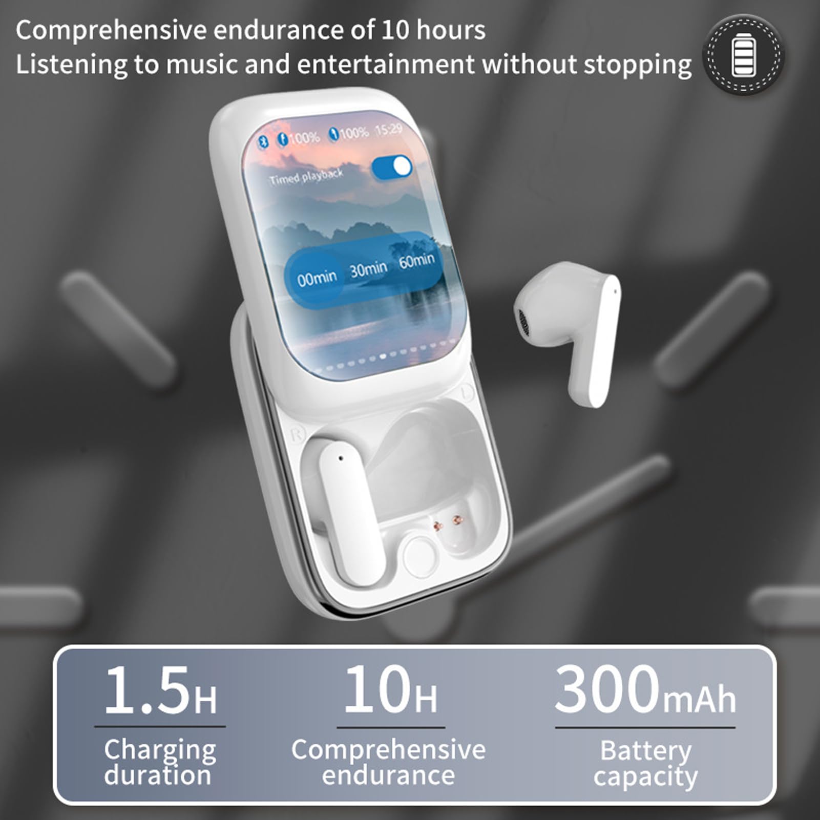 Audífonos Con Control Táctil Auriculares Intrauditivos Inalámbricos Con | Cascos Inalámbricos De Botón Audífonos Slider, Compatibles con la Mayoría de Smartphones y Ordenadore