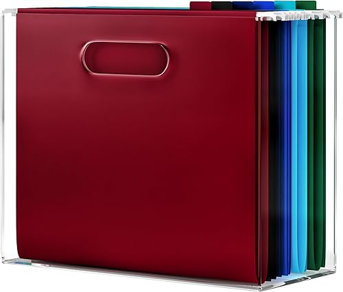 Miniatura 10 de Organizador de archivos para escritorio: esta caja de almacenamiento de acrílico es ideal para la organización de la oficina. Su moderno soporte