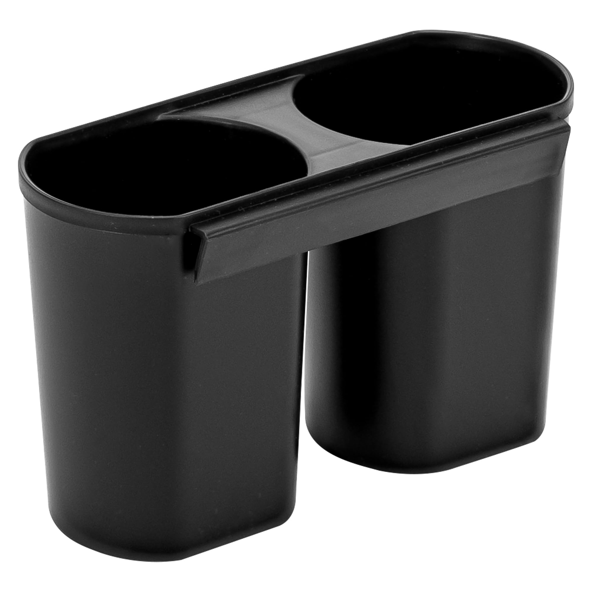 KARL HAUSMANN Egouttoir Vaisselle INOX Noir avec Bac d'Égouttage - 42x31x10,5cm - Égouttoir Cuisine en Métal avec Porte Couverts - Egoutoire Vaisselle pour Assiettes, Verres et Tasses