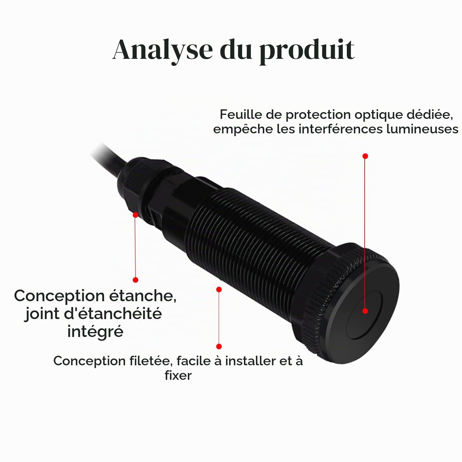 Capteur de Distance Laser WITMOTION WT53R-485, Compteur de Mesure 4CM-4M avec Fonction d'alarme, précision de ± 20 mm, UART 5-36V, télémètre d'outil de Mesure numérique étanche