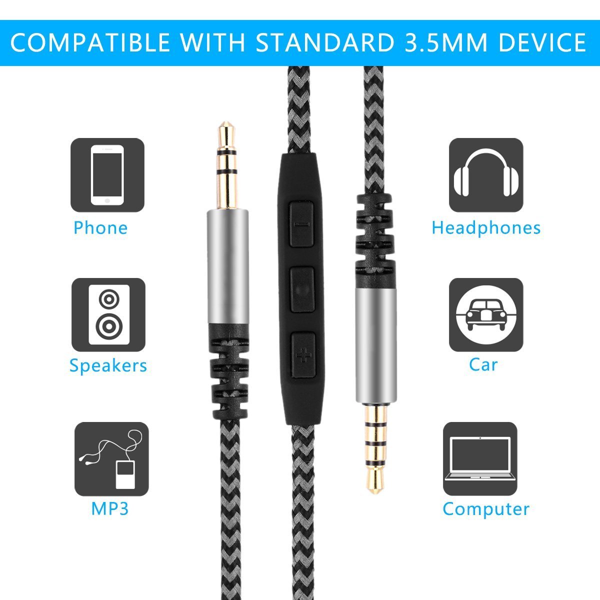 Lanmu Audio Cable Aux Cable Headphone Cable Headphone Cable Male