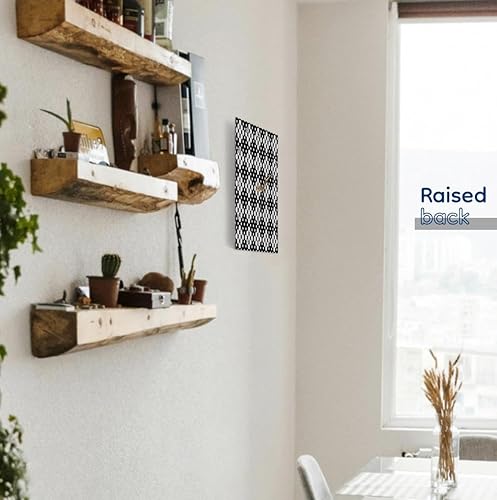 Miniatura 4 de 3dRose Wall Clock Silent - 15 inch - Retro Black and White Circle Pattern Background - Zydd - Seamless Monochrome Dot Patterns