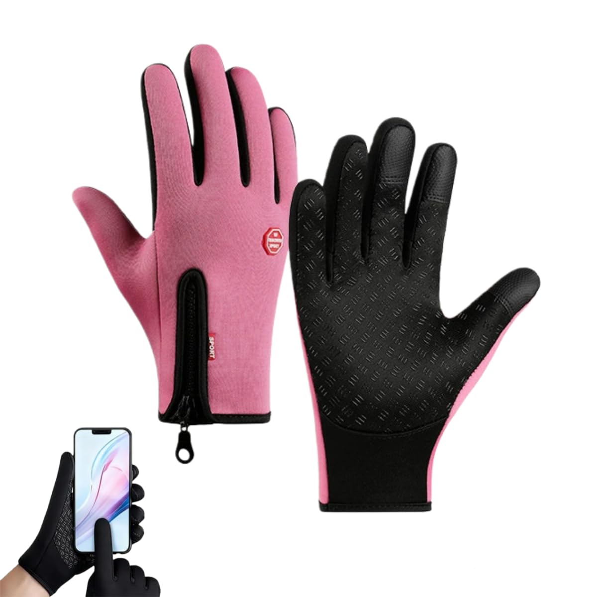 Velura Winter Gloves, Thermal Touch Screen Windproof Glove, Ultimate Waterproof & Windproof Thermal Gloves — view 8