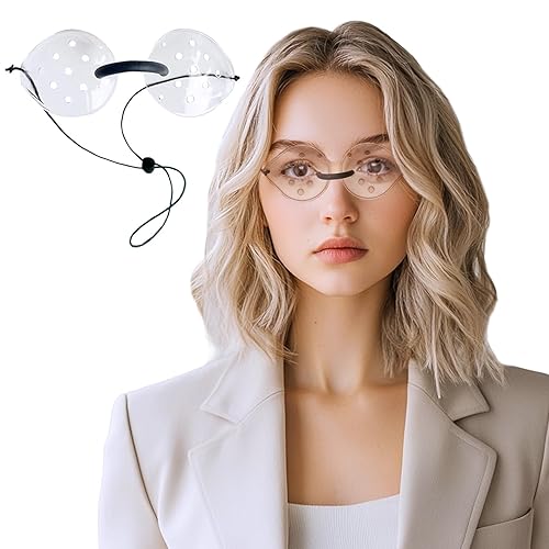 Protector de ojos transparente para después de la cirugía de cataratas, cómodo, evita el roce con correa elástica extendida, adecuado para todos,