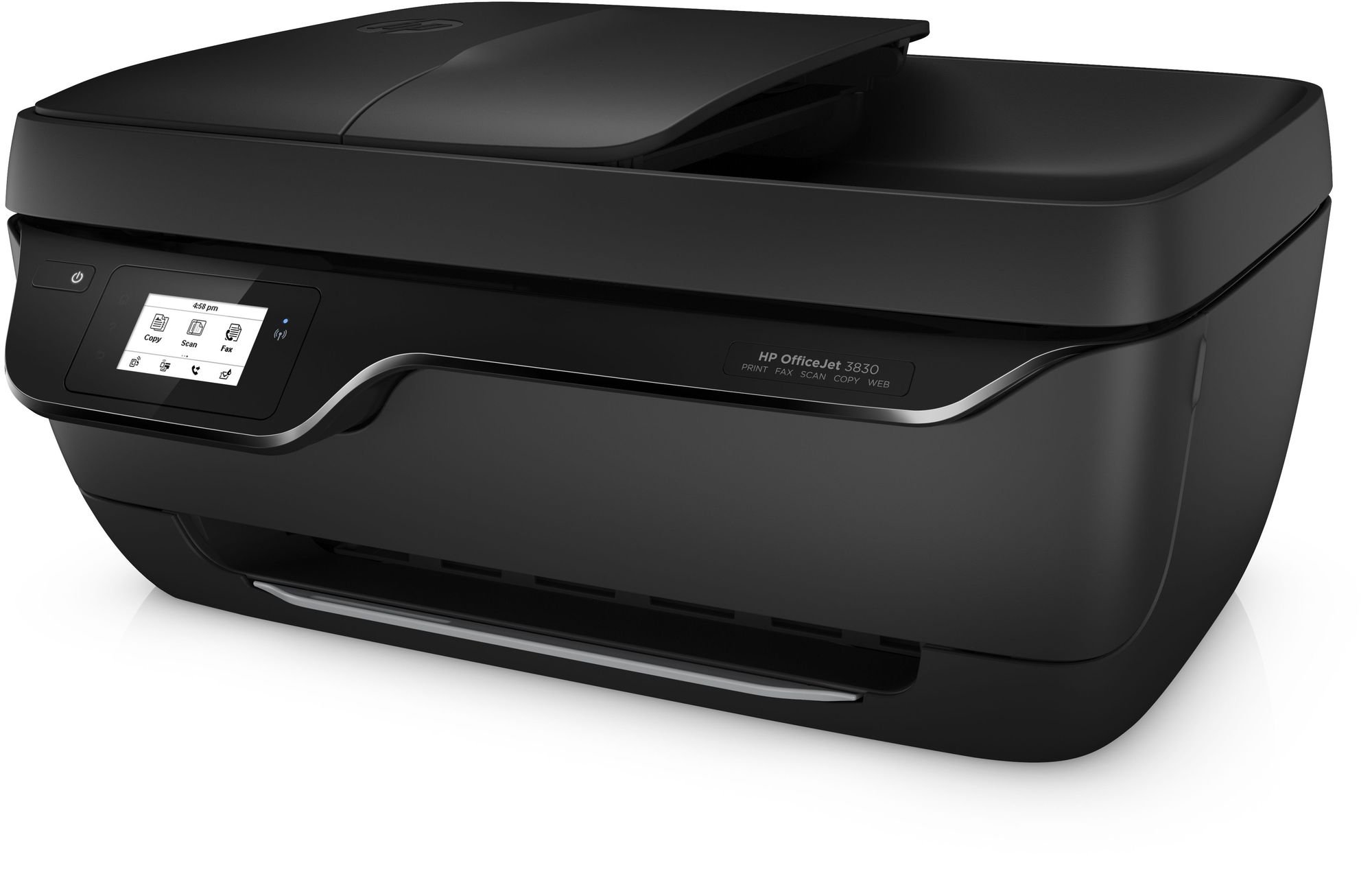 HP Officejet 3830 All-in-One Stampante multifunzione a getto di inchiostro (A4, stampante, fotocopiatrice, Scanner, Fax, WLAN, USB, 4800 x 1200) F5R95B Nero