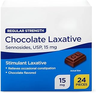 SEDLAV Regular Strength Chocolate Laxative, 24 Pieces, Sticker