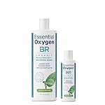 Essential Oxygen, Certified Organic Brushing Rinse, Combo, Peppermint, All Natural mouthwash, Dentist Recommended, Alcohol-Free Oral Care, 1 - 3 fl oz bottle and 1 - 16 fl oz bottle, BR (Pack of 2)