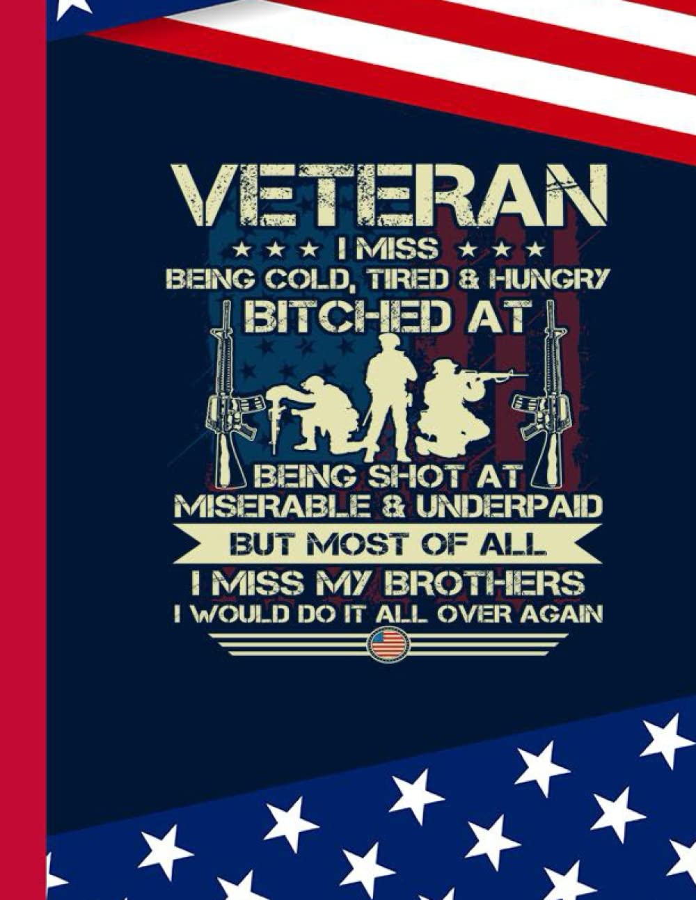 Veteran I Miss Being Cald Tired And Hungry Composition Notebook: US Memorial Day,Notebook For Boy,Teens,Students for Writing Notes | Veteran Journal College Ruled | 100 Pages 8.5x11 in