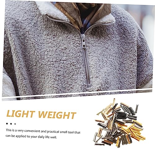 SEWACC 50 Pares De Zíper Plug Zíper Deslizante De Metal Cabeça De Zíper Zíper Parada Inferior Acessó