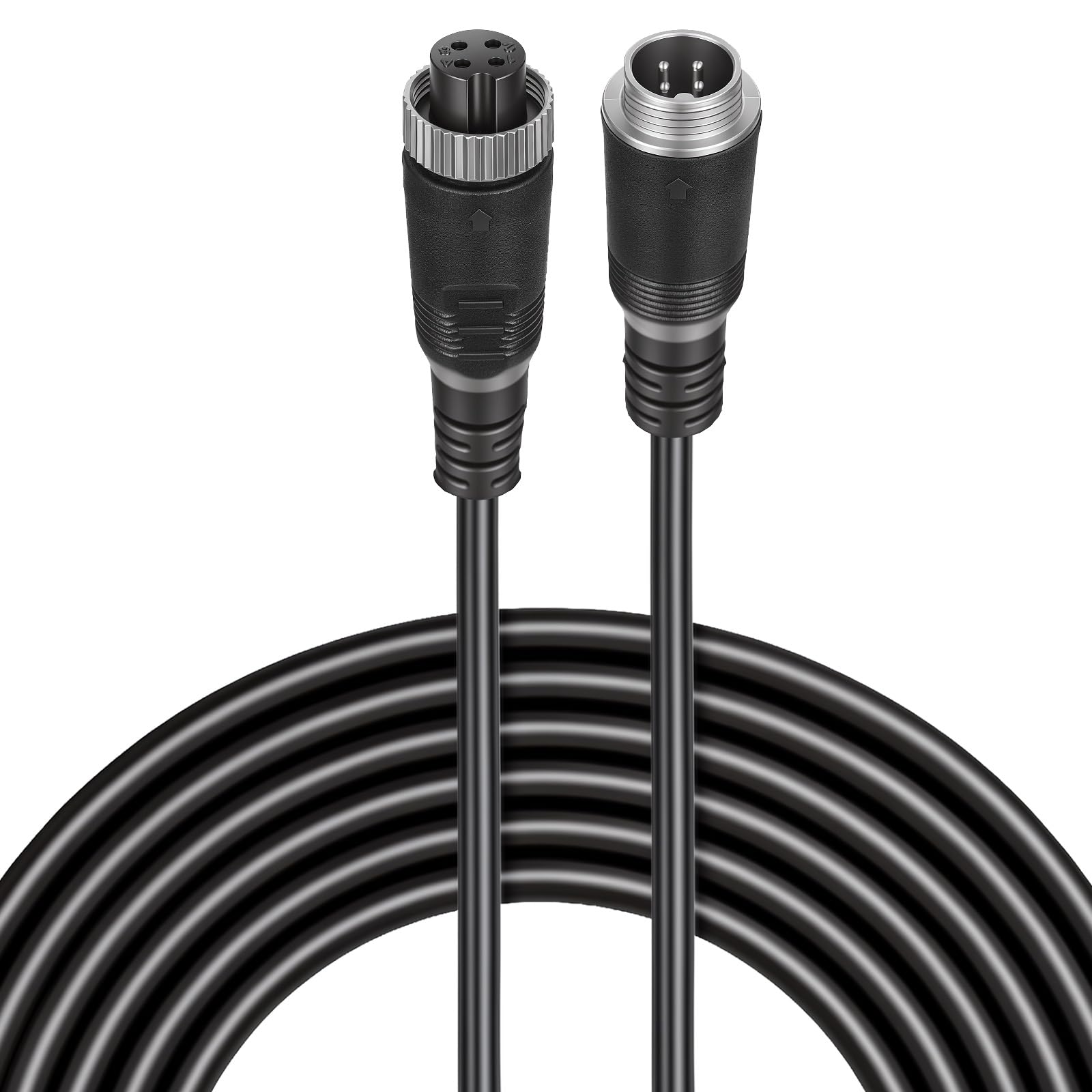4 Pin Backup Camera Extension Cable, 16Ft/5M Car Video Extension Cable