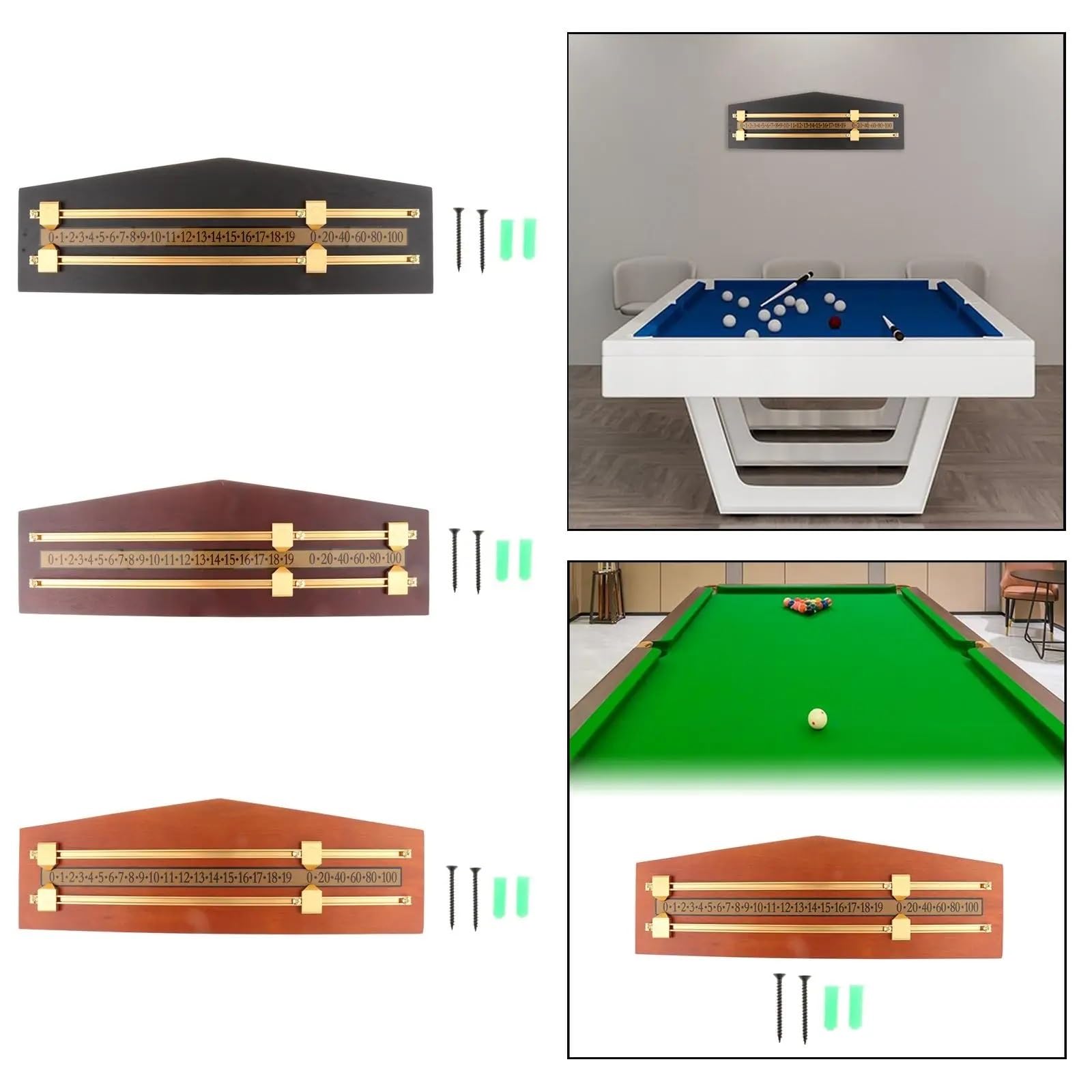 Snooker- und Billard-Anzeigetafel, Billard-Punktezähler-Spielerclub-Zubehör, Integrator-Shuffleboard-Wand-Anzeigetafel FüR Billard
