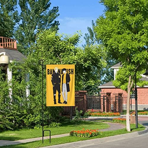 Anime Banana Fish Garden Flag Welcome Summer Vertical Double Sided Yard Flag Outdoor Decor Holiday Garden Flags For Outside Patio Porch Lawn 28"X40" #TOP5