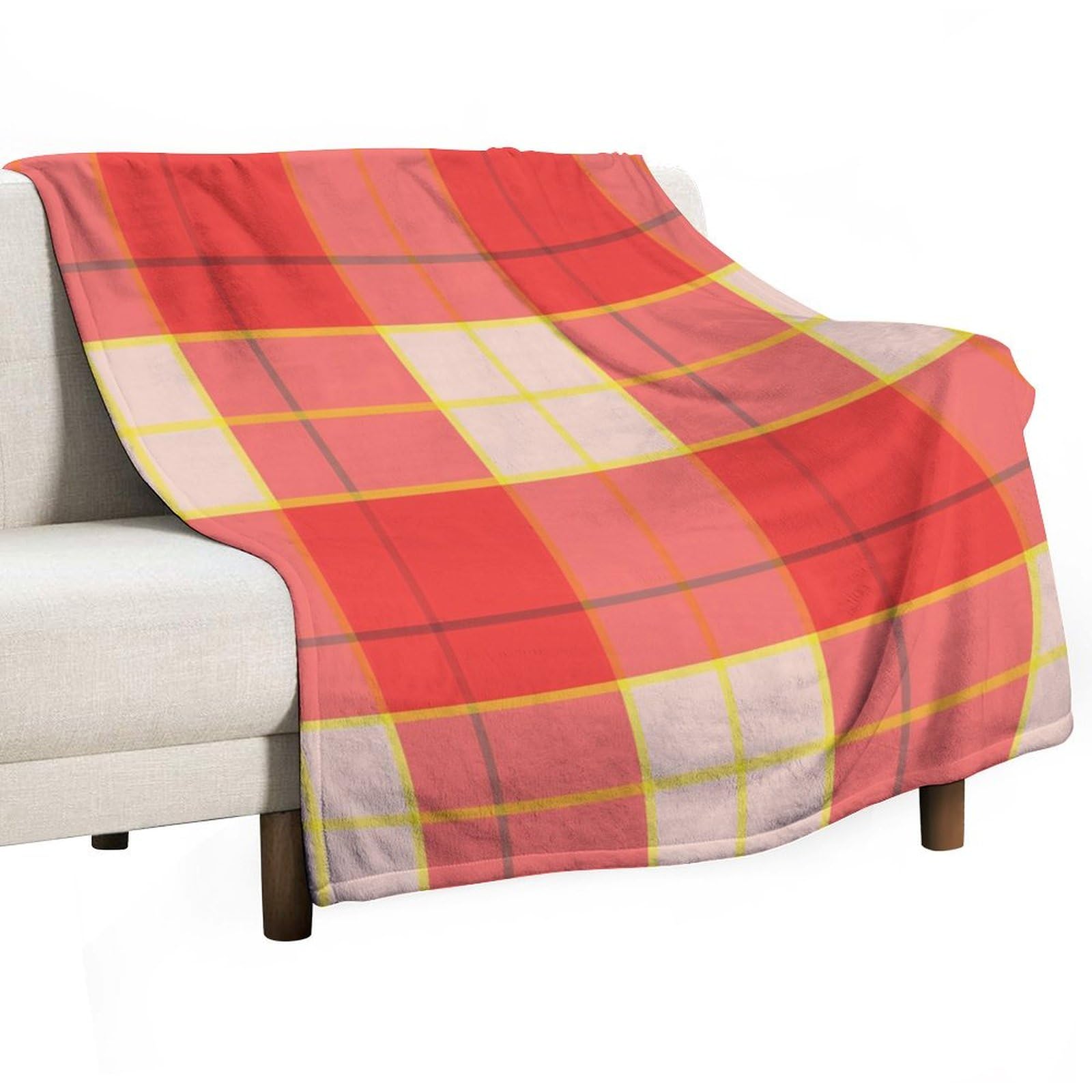 Couverture de lit polaire confortable et grand plaid chaud rouge