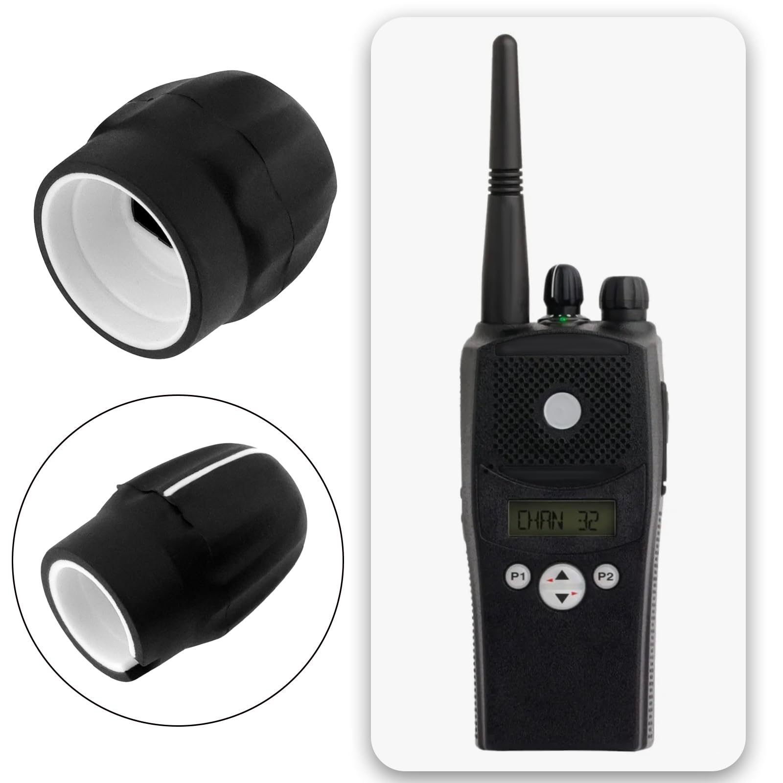 Manopole Volume E Canale Per Radio Motorola - 2 Paia, Compatibili Con CP200, GP380, HT1250 - Foto 2