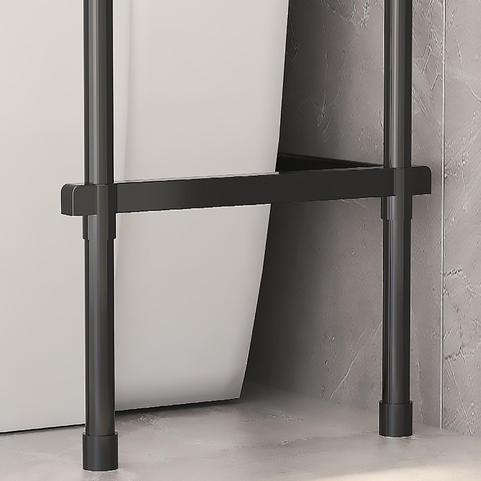 Genérico Estante de Almacenamiento de Acero Inoxidable sobre el Inodoro: Organizador Independiente de 3 Niveles para artículos Esenciales de baño, Estante para Inodoro Que Ahorra Espacio, Elegante di