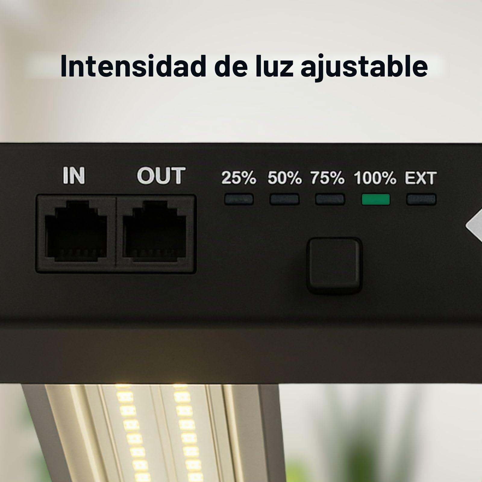 LUCIUS - Lámpara LED 400W 2.9 - Cultivo interior espectro completo 80 x 80 cm, Crecimiento/Floración, Regulable, Invernaderos y plantas interior, hortalizas y flores, Baja temperatura