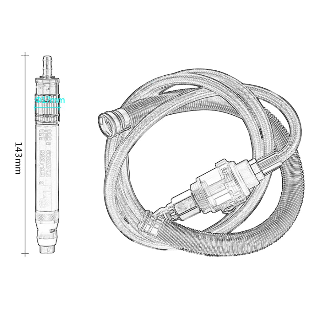 Aitoserlea Pneumatic Grinding Machine Strong Torque Air Grinder Wind-Driven Grinding Pen 2.38MM/3.0MM Chuck 65000RPM