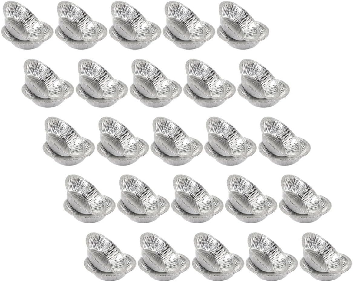 400Pcs Egg Tart Baking Molds Disposable Aluminum Foil Mini Tart Pans for Pastry Baking and Cupcake Cups Kitchen Bakeware Supplies