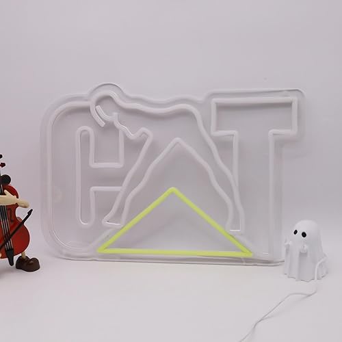 Miniatura 4 de Letrero de luz de neón LED estilo gato, letrero de neón audaz para decoración de pared, garaje, cueva de hombre, taller, llamativo letrero de neón