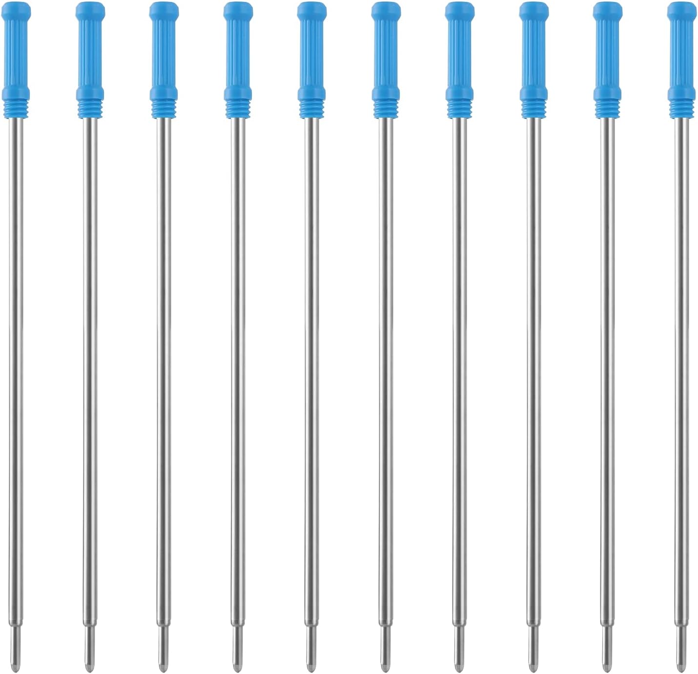 cobee Metal Ballpoint Pen Refills, 10 Pieces Replaceable Ink Pen Refill
