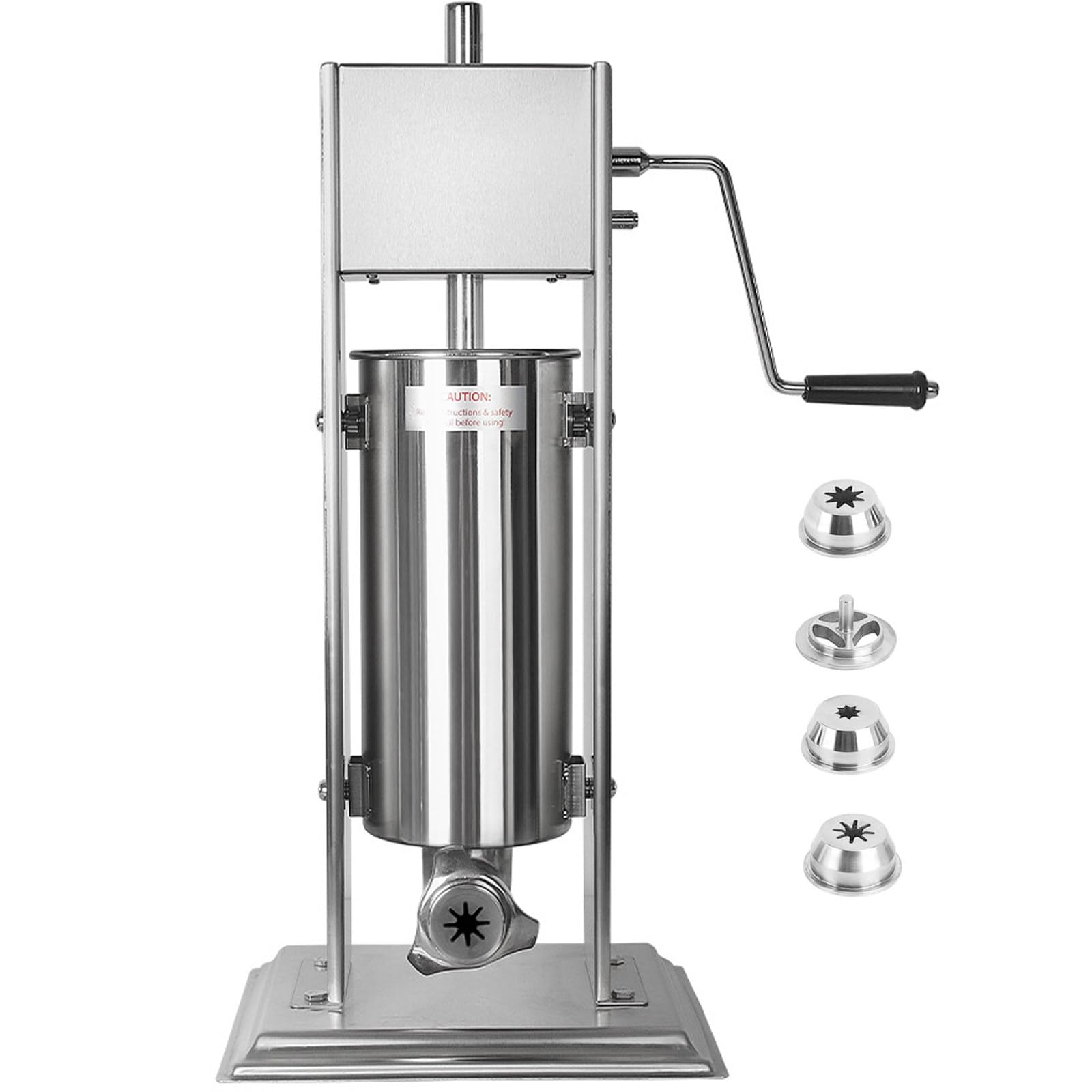 Machine à Churros Manuelle Verticale pour Usage Commercial - Remplissage en Acier Inoxydable - Idéale pour Les Beignets espagnols - Capacité de 7 L