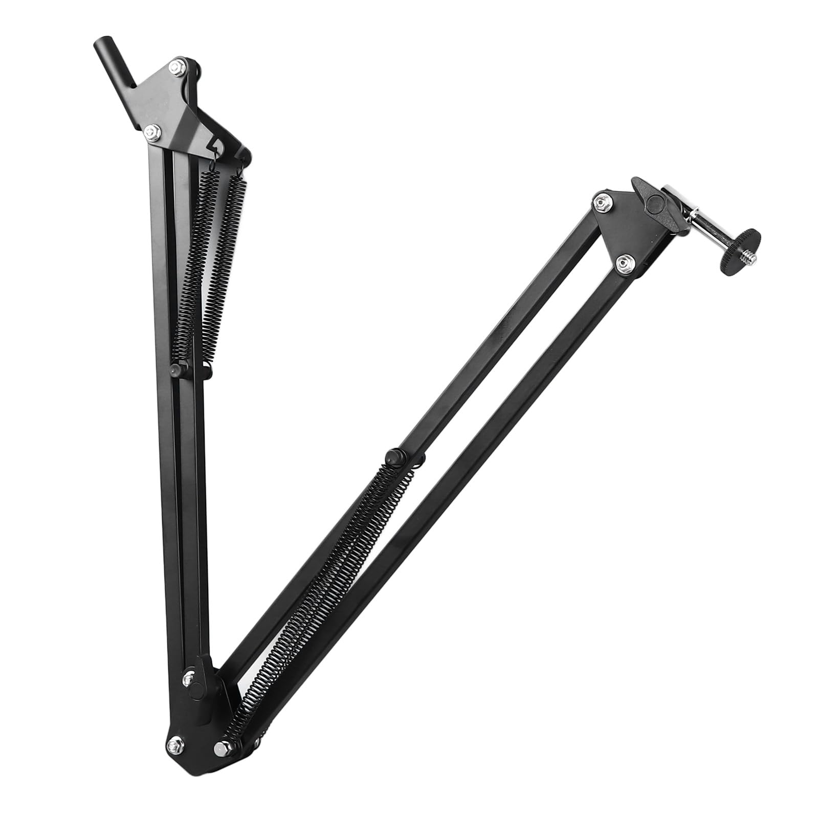 Supporto per Braccio per Microscopio, Supporto per Microscopio Monoculare Pieghevole per Obiettivo 40 mm di Diametro, Braccio Regolabile a 360 Gradi e Set di Anelli per Lenti 42 mm