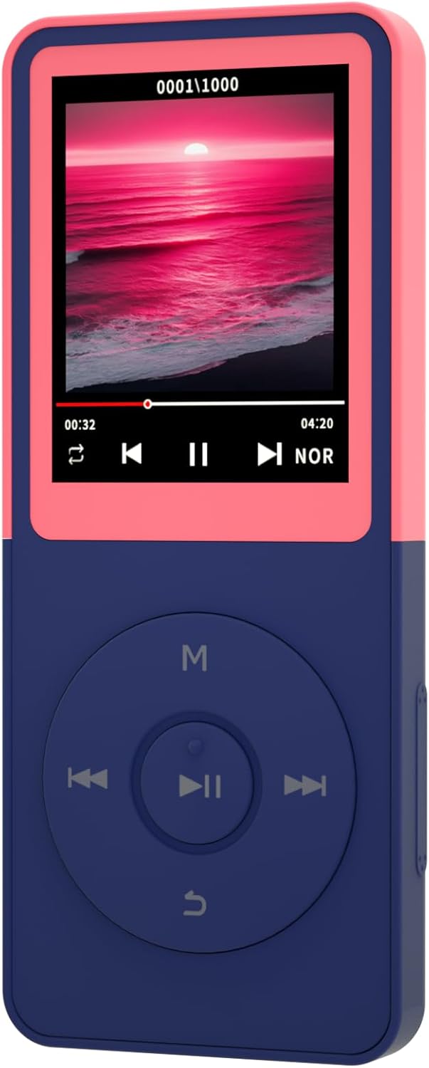 MP3 Player with Bluetooth – Portable Bluetooth Mp3 Music Player,EQ,Breakpoint Play,Shuffle/Repeat,Music by Artist/Album/Style,FM Radio,Recorder,E-Book,SD Card Slot (Pink, 16GB) MP3 Player with Bluetooth – Portable Bluetooth Mp3 Music Player,EQ,Breakpoint Play,Shuffle/Repeat,Music by Artist/Album/Style,FM Radio,Recorder,E-Book,SD Card Slot (Pink, 16GB)