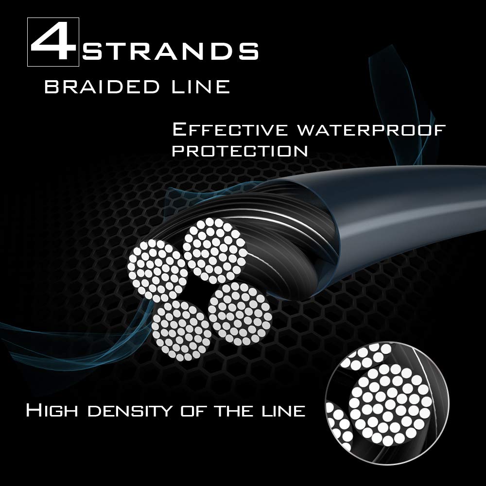 SeaKnight TriPoseidon Línea Trenzada 4 Hilos 300M-1000M, PE Multifilamento Súper Resistente Lanzamiento Largo Flotante para Pesca en Mar 8 Colores 8-80LB