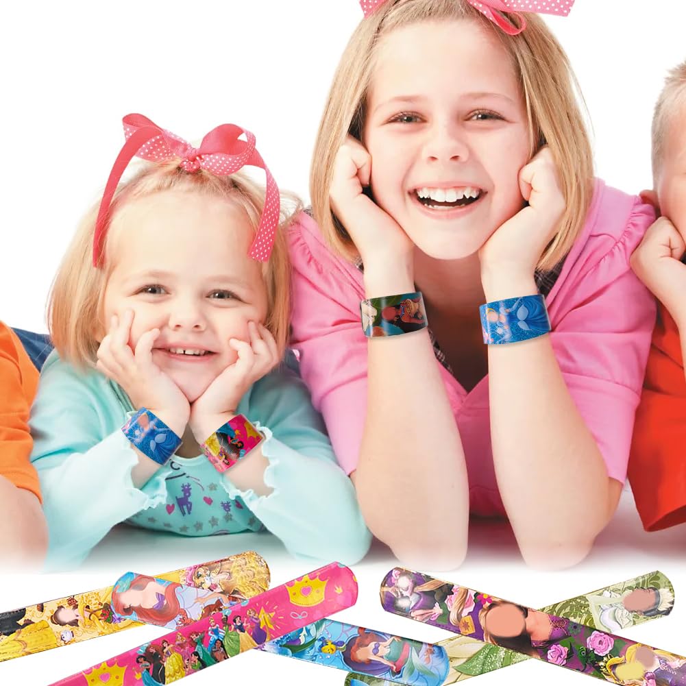 Braccialetti A Scatto Principessa - 24 Pezzi Per Feste Bambini - Foto 12