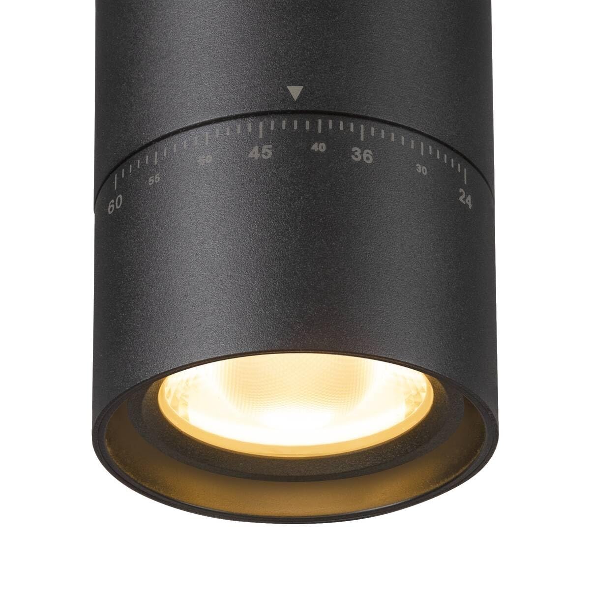 Qub Zoom LED Schienensystem – L-Form – 2 x 400cm – 8x Spots – 3-Phasen – Deckenstrahler Schwarz – Einstellbare Helligkeit 20W/25W/30W – Farbtemperatur 2700K/3000K/4000K (Warmweiß bis Tageslichtweiß)