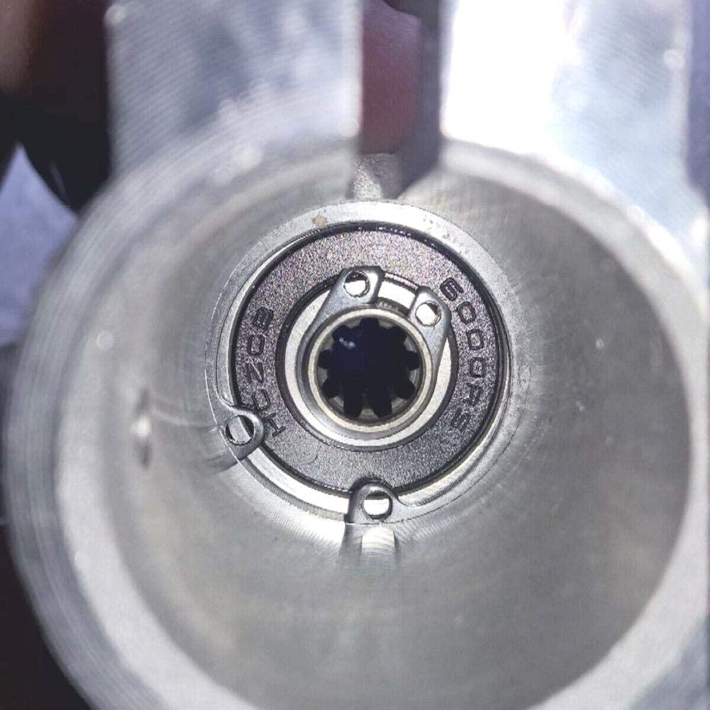 Cabezal de engranaje para desbrozadora, universal de 26 mm de diámetro, 9 dientes, caja de engranajes de cortacésped de repuesto para varias desbrozadoras (blanco)