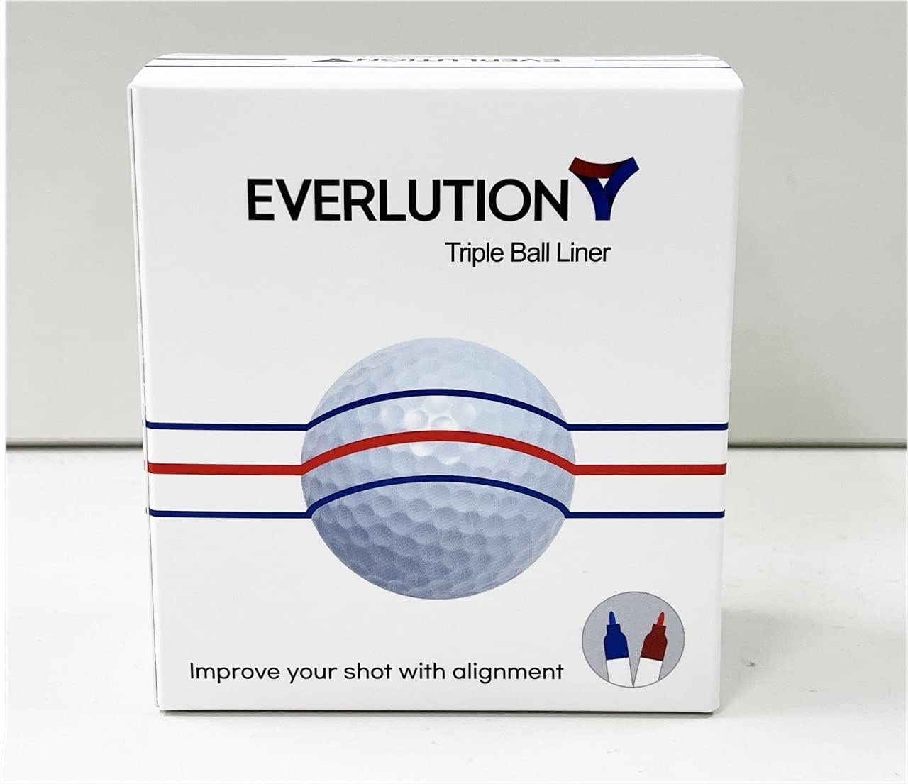 review Triple Golf Ball Liner Alignment Tool, Golf Ball Marker Tool for a Better Alignment. 2 pens Included - Triple Golf Ball Liner Compatible with Golf putters