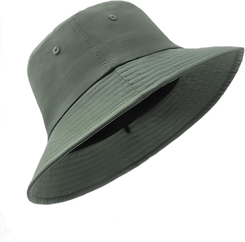 Miniatura 1 de Sombrero de pescador de secado rápido XXL de gran tamaño, repelente al agua, sombrero de viaje ligero de verano con correa de barbilla desmontable