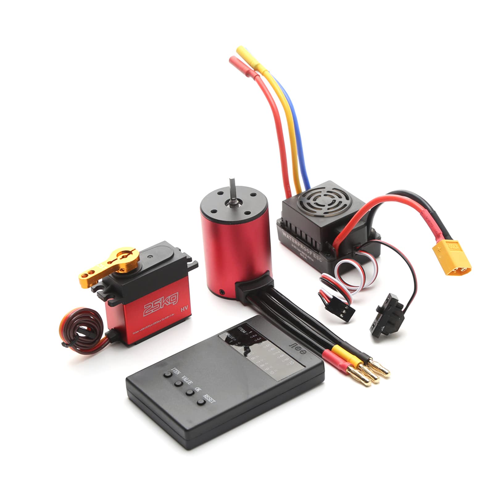 Amazon.co.jp: ESC、JUANZI S3650 2300KV ブラシレス モーター 60A