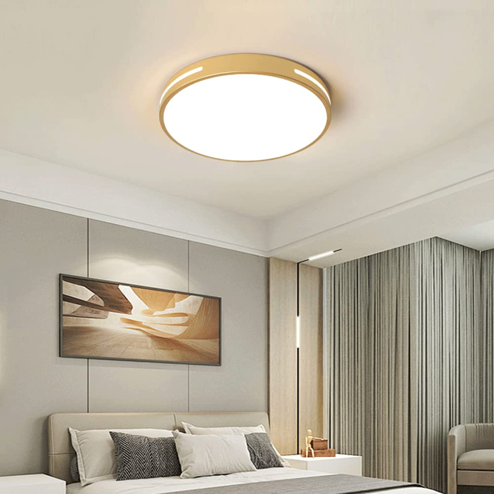 Plafonnier LED Rond Design - Lumière 3 Tons, 42 Ou 52cm, Pour Chambre, Salon, Couloir