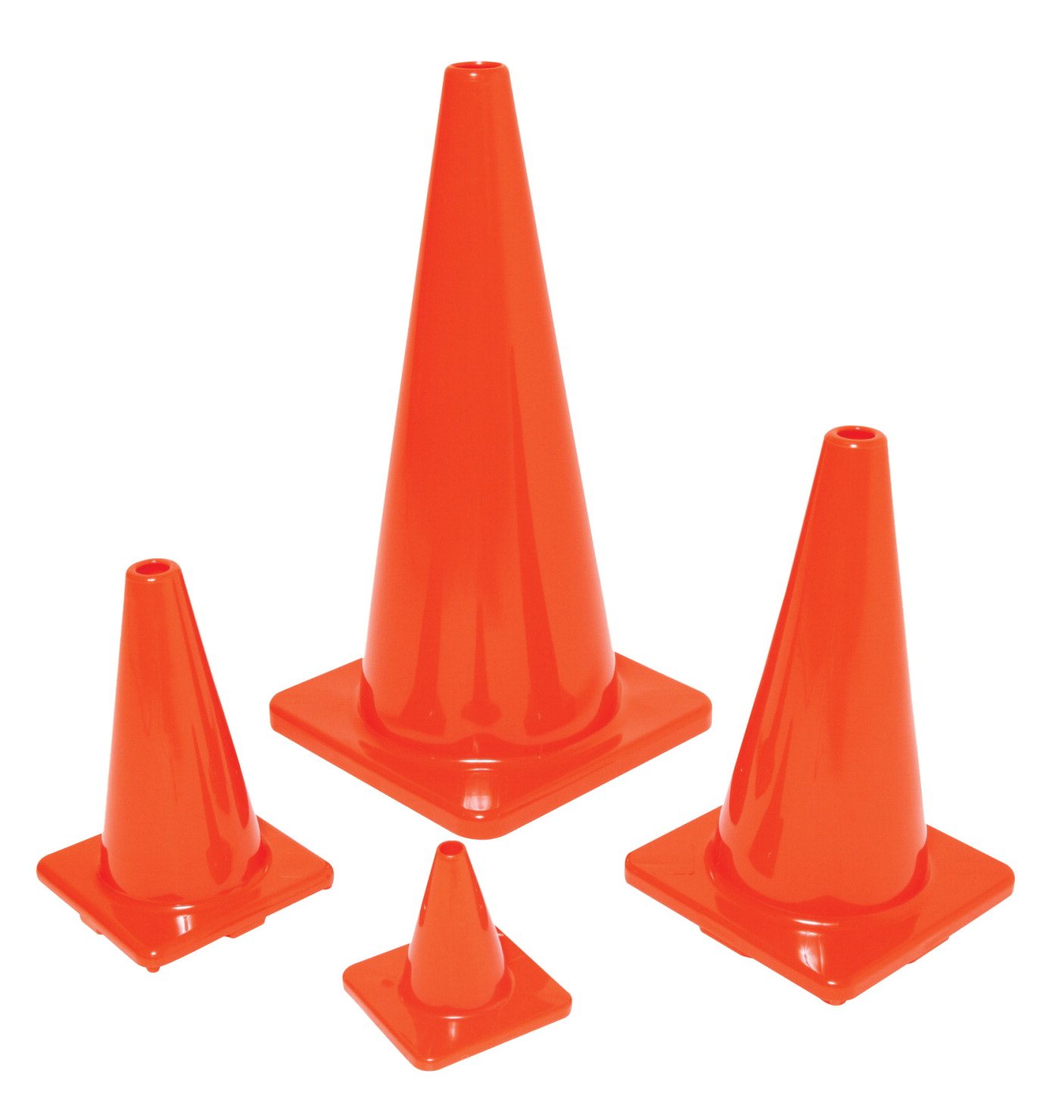 Poly Enterprises EDU6GC Classic Game Cone, 6" Size, Orange Sports