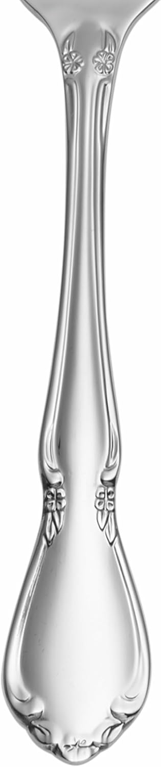 Oneida Silverware Set, Chateau 5-Piece Fine Flatware Place Setting, Service For 1, Dishwasher Safe, 18/10 Stainless Steel, Knives Spoons And Forks, Kitchen and Dining Utensils Set (Silver, 5 Piece)