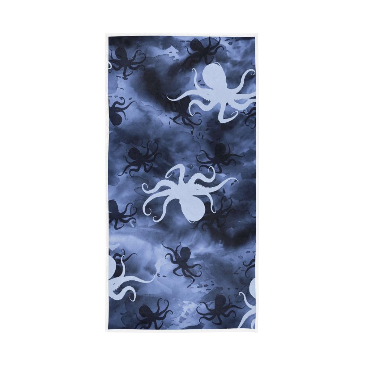 HUYGD Animals Marine on Dark Hand Towels, Bath Hand Towel 15 x 30 Inches, Hand Towels Cotton
