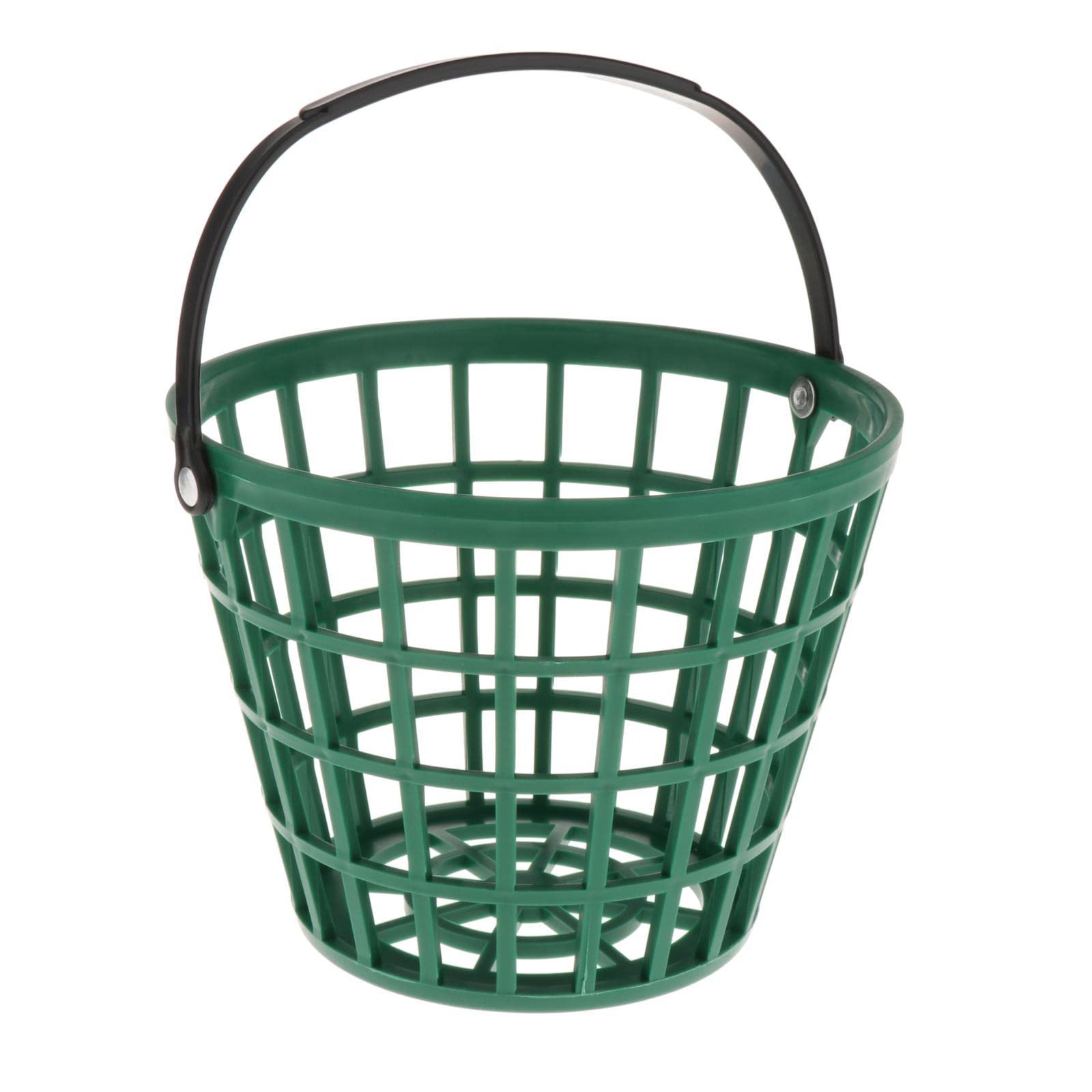 SM SunniMix High Strength Golf Ball Basket, Durable Golf Course Balls Carrier Carry Bucket Container, Ball Holder with Rotatable Handle, Holds 50 Balls
