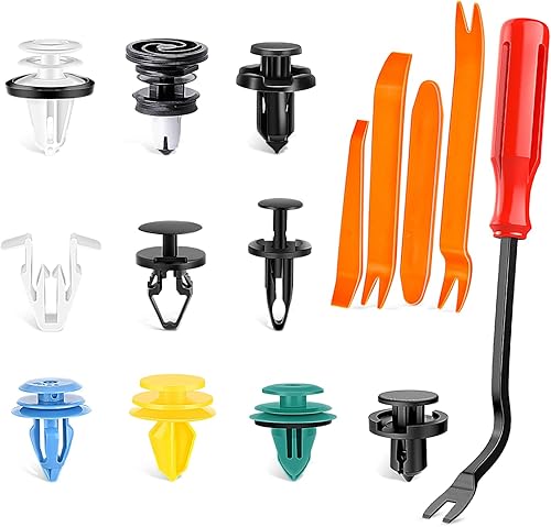 Vista 39 de GOOACC - GRC-47 Clips universales de plástico para guardabarros, 200 clips de remache con 6 tamaños de clips de retención de carrocería